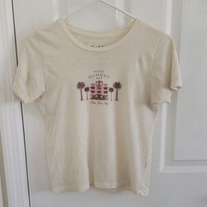 PacSun Cream 'Hotel Sunset' Graphic Short Sleeve Tee